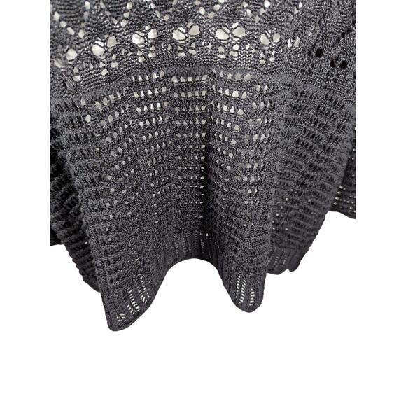 J M Collection shrug Vtge Sz XL 43 bustCrochet open front see description - Picture 7 of 9